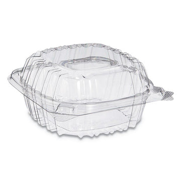 Dart® Clearseal Hinged-lid Plastic Containers, 9.5 X 9 X 3, Clear, 100-bag, 2 Bags-carton freeshipping - TVN Wholesale